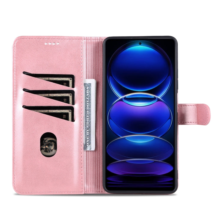 For Xiaomi Redmi Note 12 Pro+ 5G Global / China / Note 12 Explorer AZNS Skin Feel Calf Texture Flip Leather Phone Case