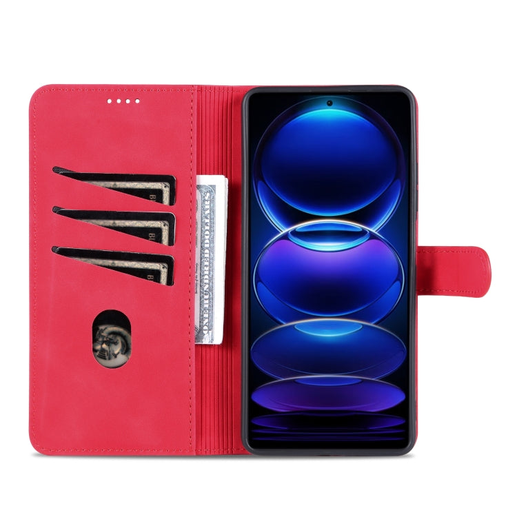 For Xiaomi Redmi Note 12 Pro+ 5G Global / China / Note 12 Explorer AZNS Skin Feel Calf Texture Flip Leather Phone Case