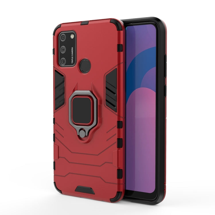 For Huawei Honor 9A PC + TPU Anti-fall Protective Case with Magnetic Ring Holder