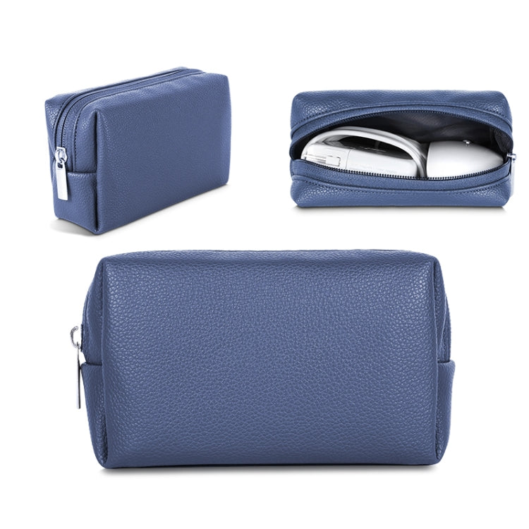 Leather Power Pack Charger Data Cable Mouse Digital Storage Bag