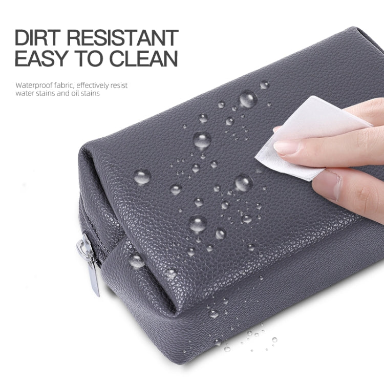 Leather Power Pack Charger Data Cable Mouse Digital Storage Bag