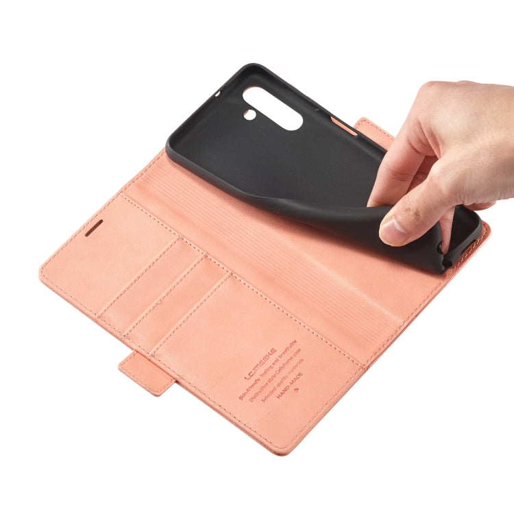 For Samsung Galaxy A54 5G LC.IMEEKE PU + TPU Skin-friendly Feeling Leather Phone Case