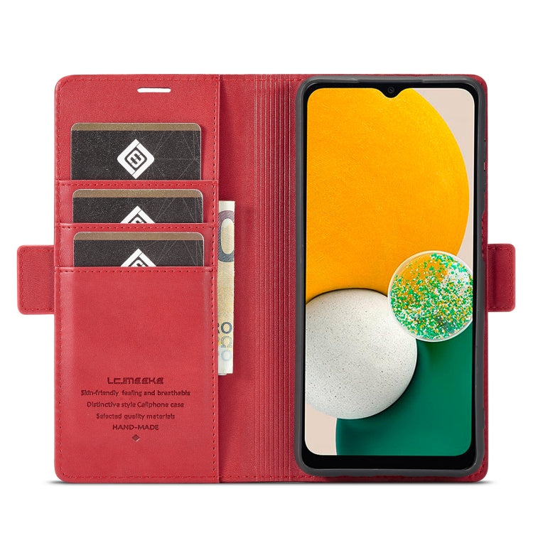 For Samsung Galaxy A54 5G LC.IMEEKE PU + TPU Skin-friendly Feeling Leather Phone Case