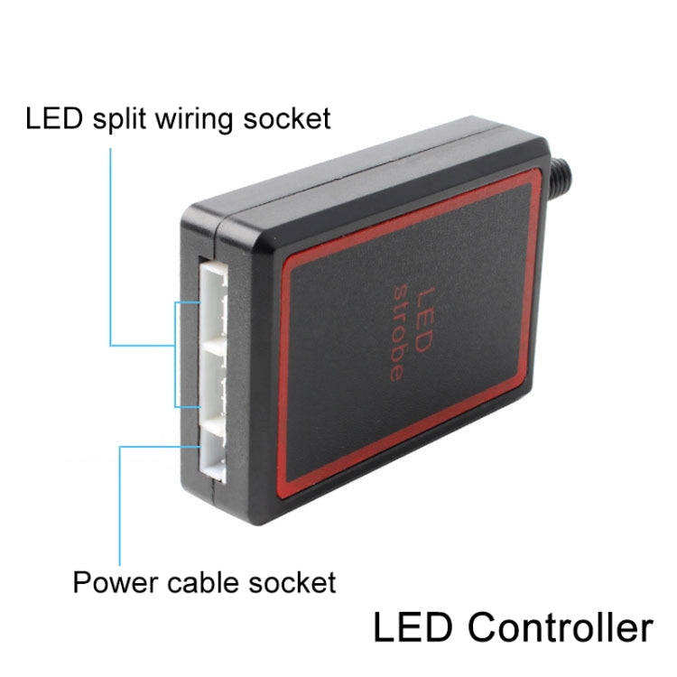 4 in 1 Car 12LEDs Grille Flash Lights Warning Lights with Wireless Remote Control, Color:Yellow White
