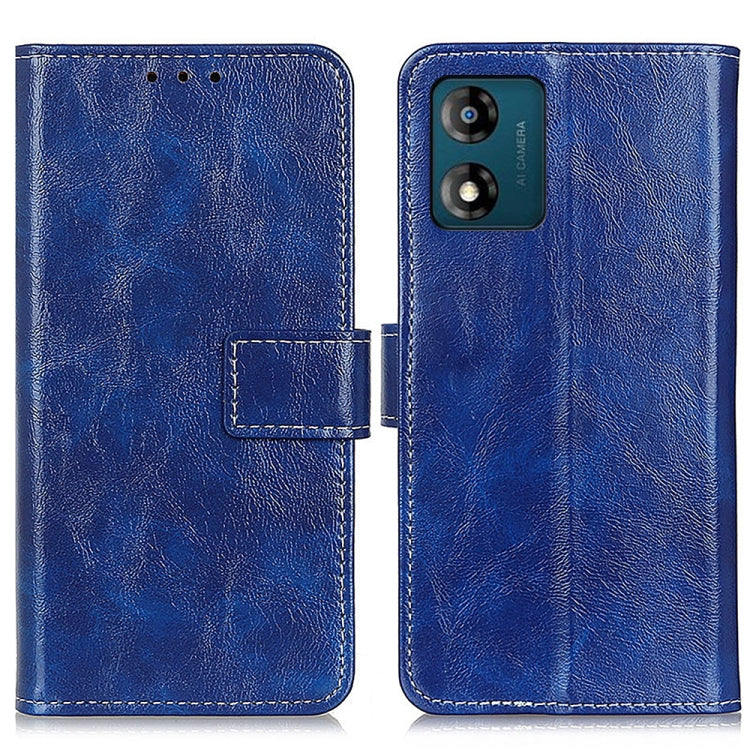 For Motorola Moto E13 4G 2023 Retro Crazy Horse Texture Leather Phone Case