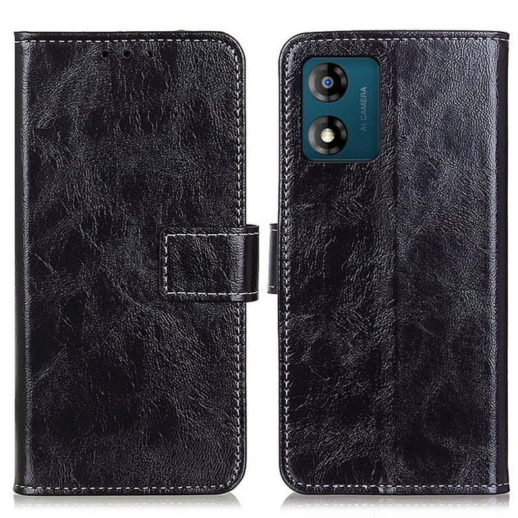 For Motorola Moto E13 4G 2023 Retro Crazy Horse Texture Leather Phone Case