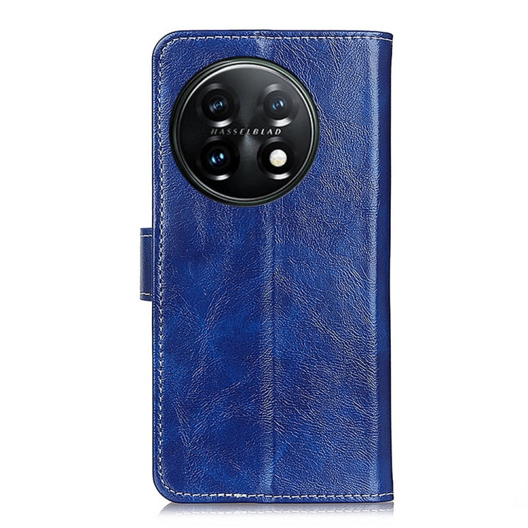 For OnePlus 11 5G Retro Crazy Horse Texture Leather Phone Case