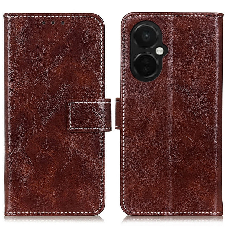 For OnePlus Nord CE 3 Lite Retro Crazy Horse Texture Leather Phone Case