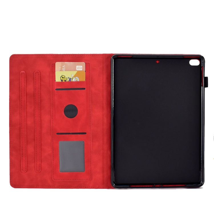 For iPad mini 5 / 4 / 3 / 2 / 1 Rhombus Embossed Leather Smart Tablet Case