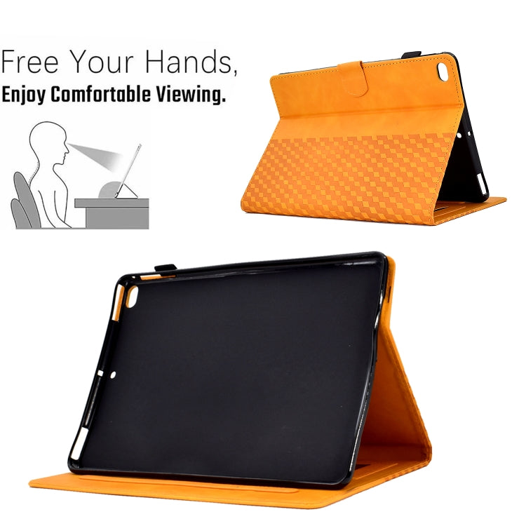 For iPad mini 5 / 4 / 3 / 2 / 1 Rhombus Embossed Leather Smart Tablet Case