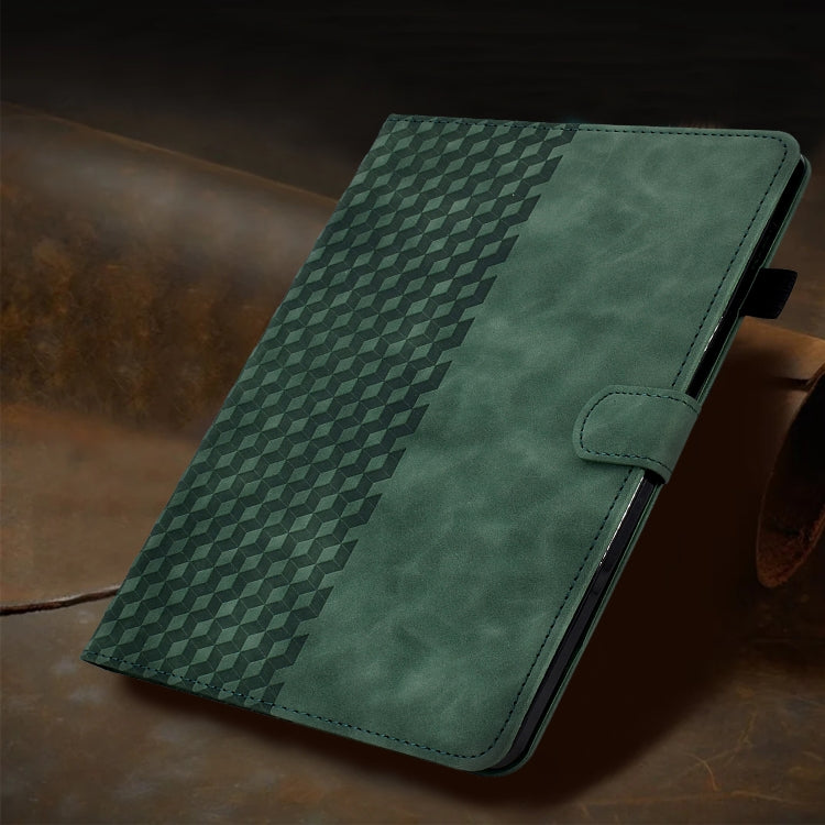 For iPad mini 5 / 4 / 3 / 2 / 1 Rhombus Embossed Leather Smart Tablet Case