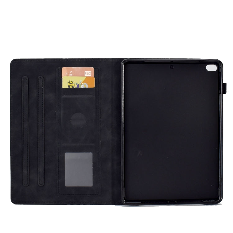 For iPad mini 5 / 4 / 3 / 2 / 1 Rhombus Embossed Leather Smart Tablet Case