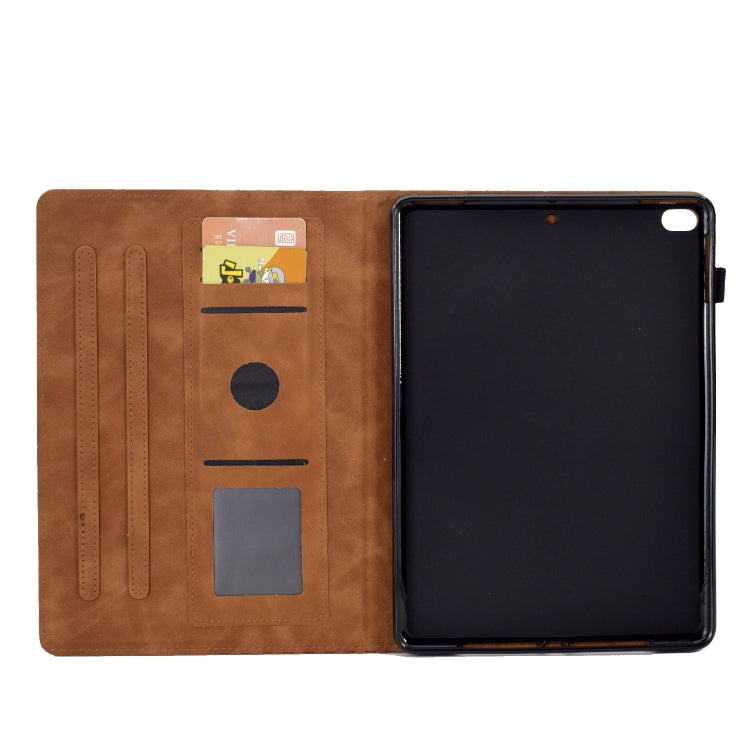 For iPad mini 5 / 4 / 3 / 2 / 1 Rhombus Embossed Leather Smart Tablet Case
