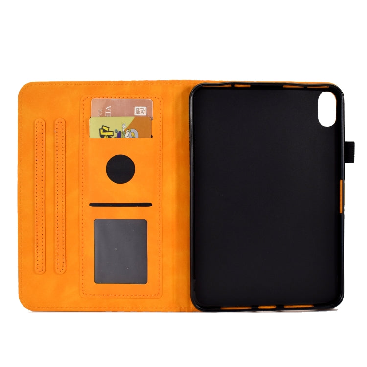 For iPad mini 6 Rhombus Embossed Leather Smart Tablet Case