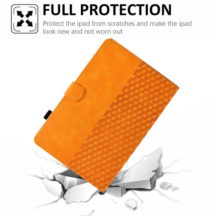 For iPad mini 6 Rhombus Embossed Leather Smart Tablet Case