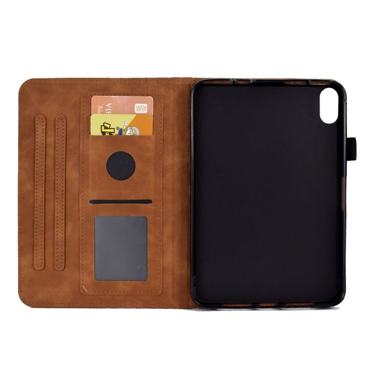 For iPad mini 6 Rhombus Embossed Leather Smart Tablet Case
