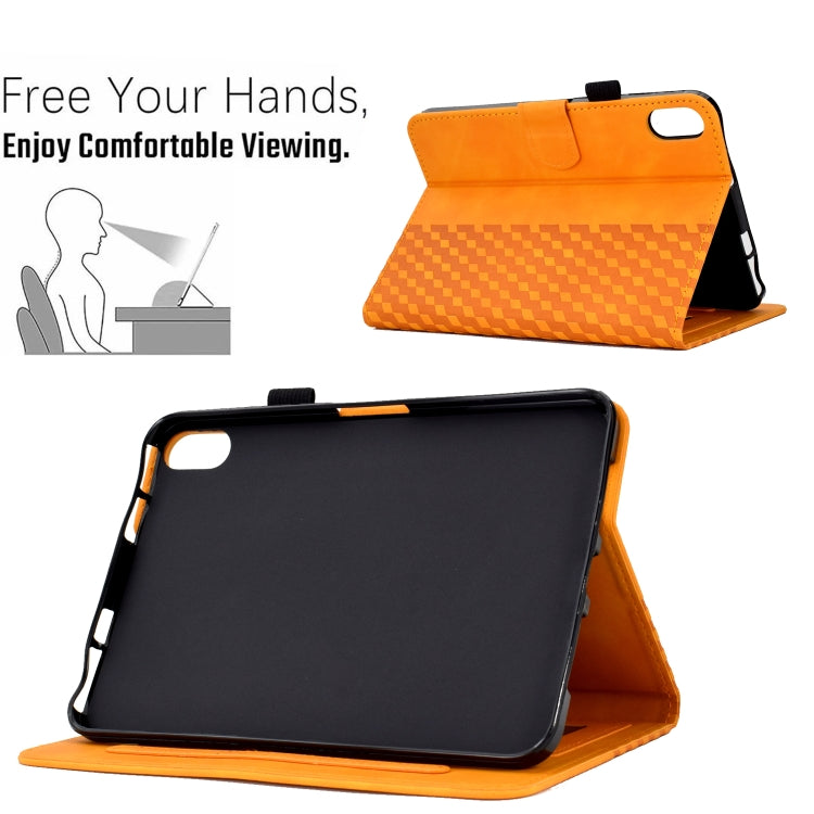 For iPad 10th Gen 10.9 2022 Rhombus Embossed Leather Smart Tablet Case