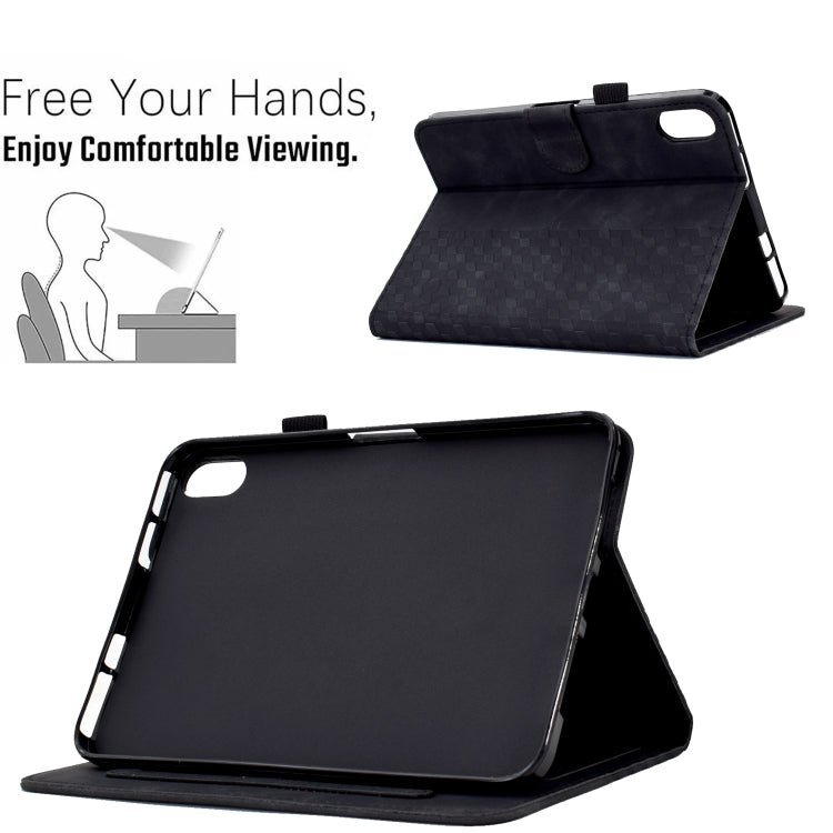 For iPad 10th Gen 10.9 2022 Rhombus Embossed Leather Smart Tablet Case