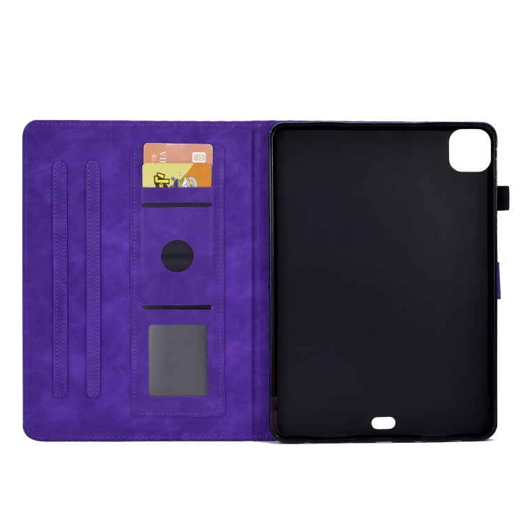 For iPad Pro 11 2018 / 2020 / 2021 Rhombus Embossed Leather Smart Tablet Case