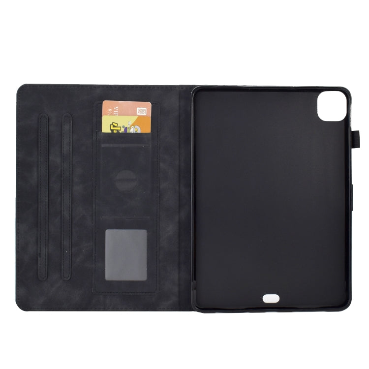 For iPad Pro 11 2018 / 2020 / 2021 Rhombus Embossed Leather Smart Tablet Case