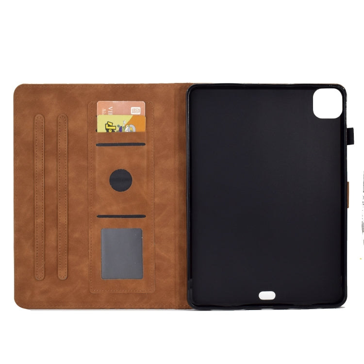 For iPad Pro 11 2018 / 2020 / 2021 Rhombus Embossed Leather Smart Tablet Case