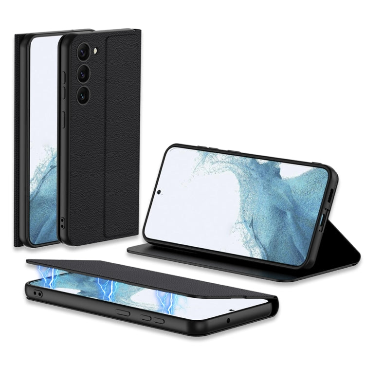 For Samsung Galaxy S23 5G GKK Magnetic Shockproof PU Phone Case