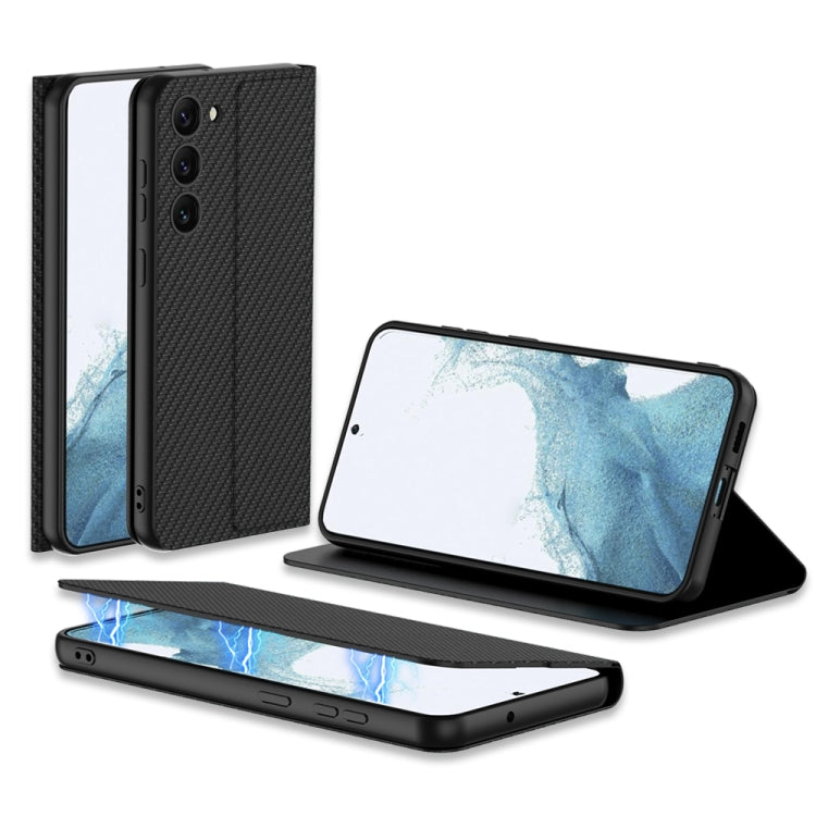 For Samsung Galaxy S23 5G GKK Magnetic Shockproof PU Phone Case