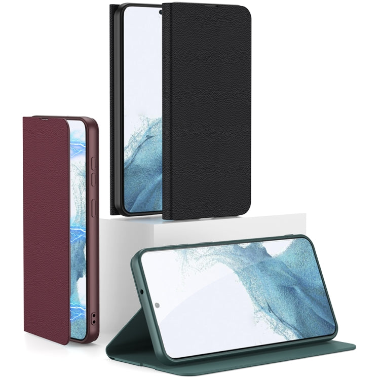 For Samsung Galaxy S23 5G GKK Magnetic Shockproof PU Phone Case