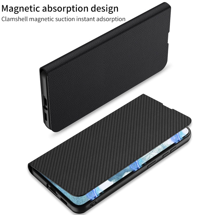 For Samsung Galaxy S23 5G GKK Magnetic Shockproof PU Phone Case