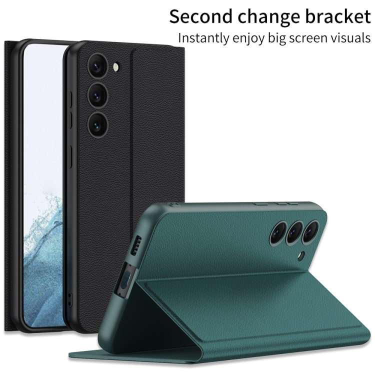 For Samsung Galaxy S23 5G GKK Magnetic Shockproof PU Phone Case