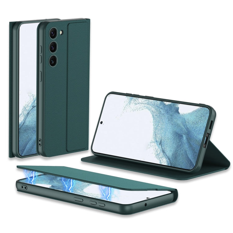 For Samsung Galaxy S23+ 5G GKK Magnetic Shockproof PU Phone Case