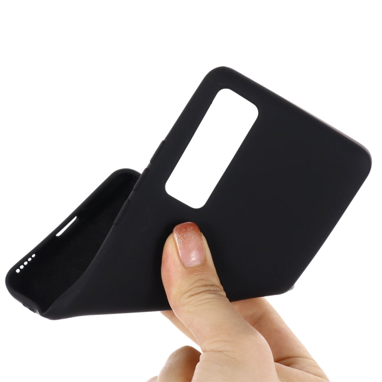 For Huawei Nova 7 Solid Color Liquid Silicone Dropproof Full Coverage Protective Case