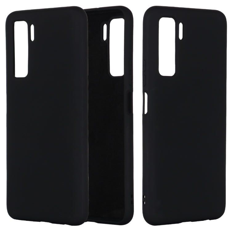 For Huawei Nova 7 SE Solid Color Liquid Silicone Dropproof Full Coverage Protective Case