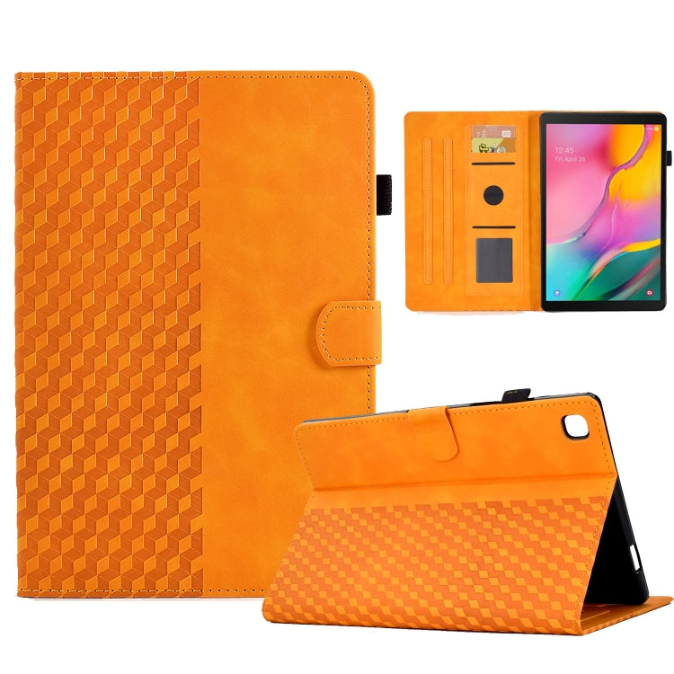 For Samsung Galaxy Tab A 10.1 T510 / T515 2019 Rhombus Embossed Leather Tablet Case