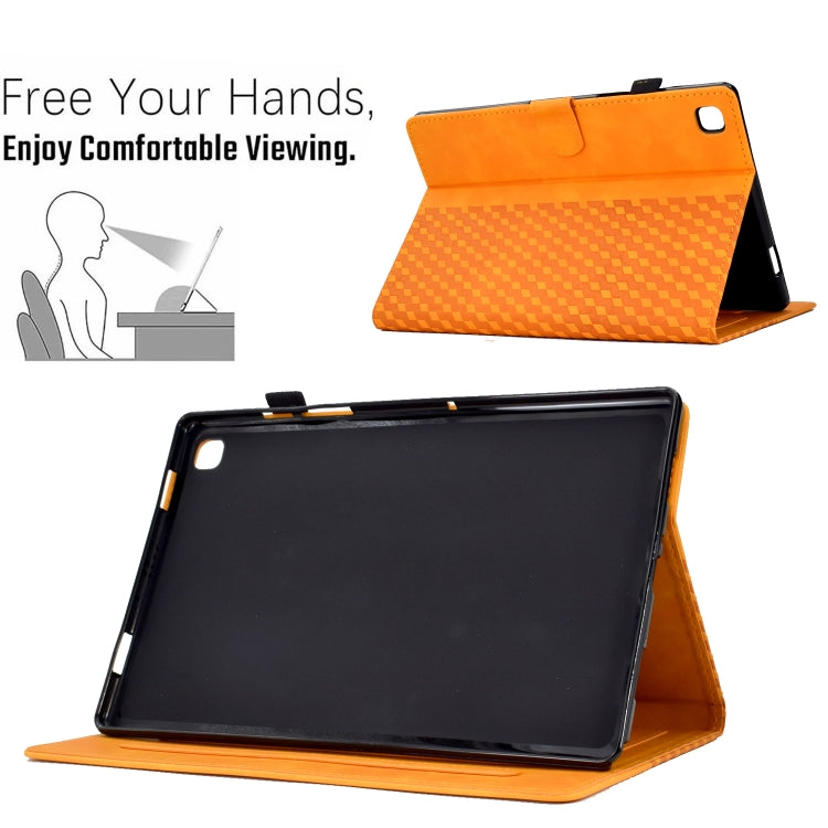 For Samsung Galaxy Tab S6 Lite P610 / P615 Rhombus Embossed Leather Smart Tablet Case