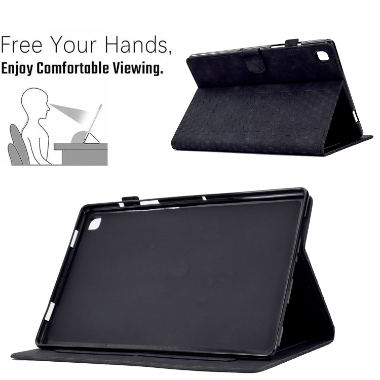For Samsung Galaxy Tab A7 T500 / T505 2020 Rhombus Embossed Leather Smart Tablet Case