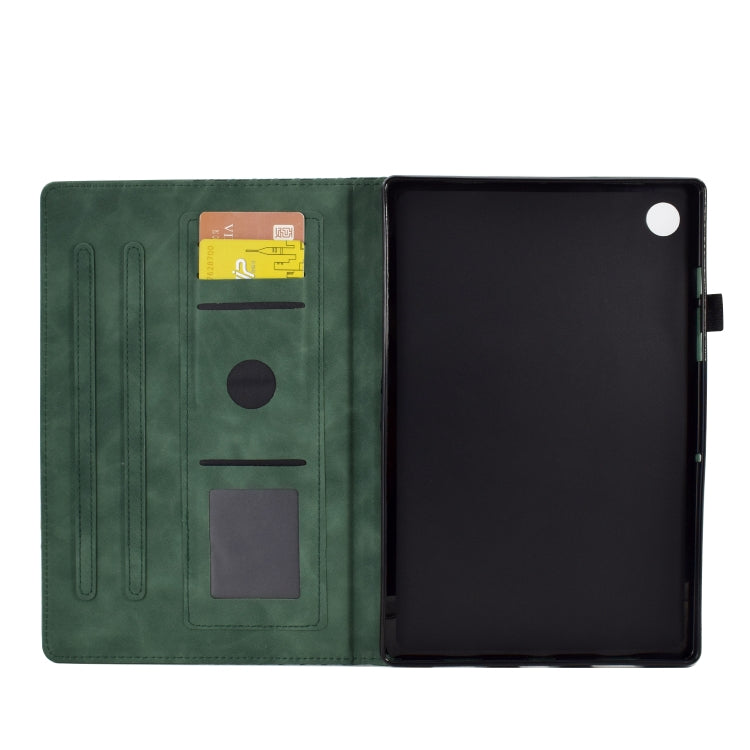 For Samsung Galaxy Tab A8 10.5 X200 / X205 Rhombus Embossed Leather Smart Tablet Case