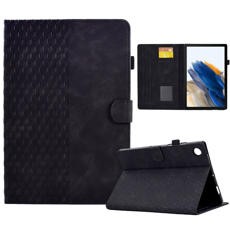 For Samsung Galaxy Tab A8 10.5 X200 / X205 Rhombus Embossed Leather Smart Tablet Case