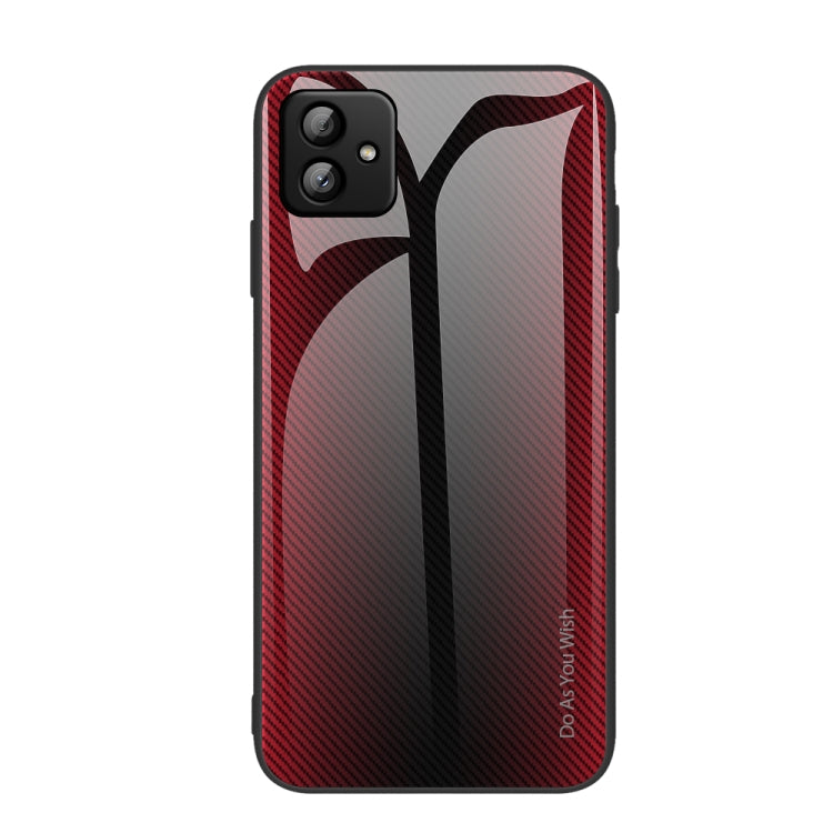 For Samsung Galaxy A04 Texture Gradient Glass TPU Phone Case
