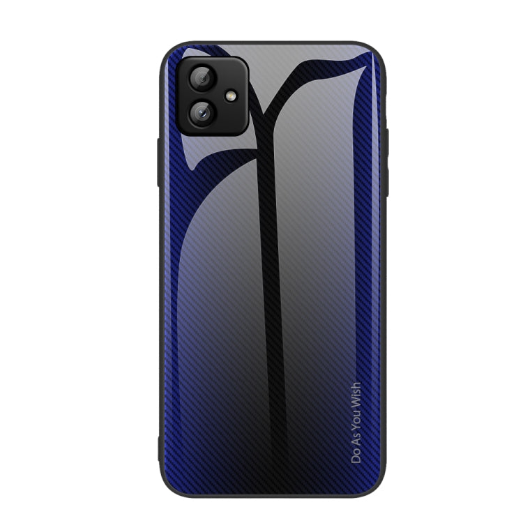 For Samsung Galaxy A04 Texture Gradient Glass TPU Phone Case