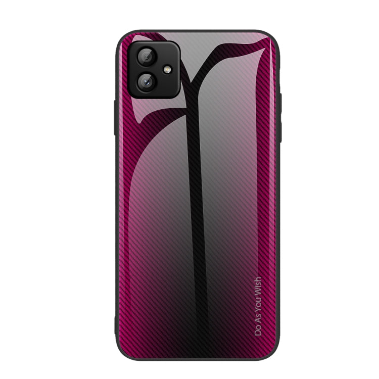 For Samsung Galaxy A04 Texture Gradient Glass TPU Phone Case