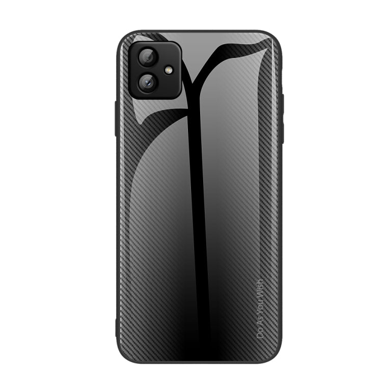 For Samsung Galaxy A04 Texture Gradient Glass TPU Phone Case