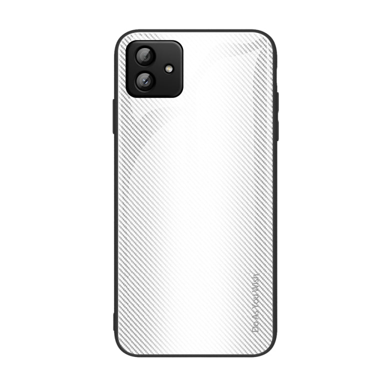 For Samsung Galaxy A04 Texture Gradient Glass TPU Phone Case