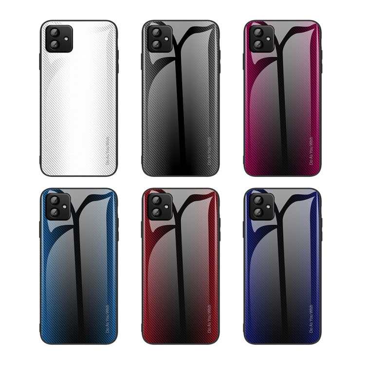 For Samsung Galaxy A04 Texture Gradient Glass TPU Phone Case