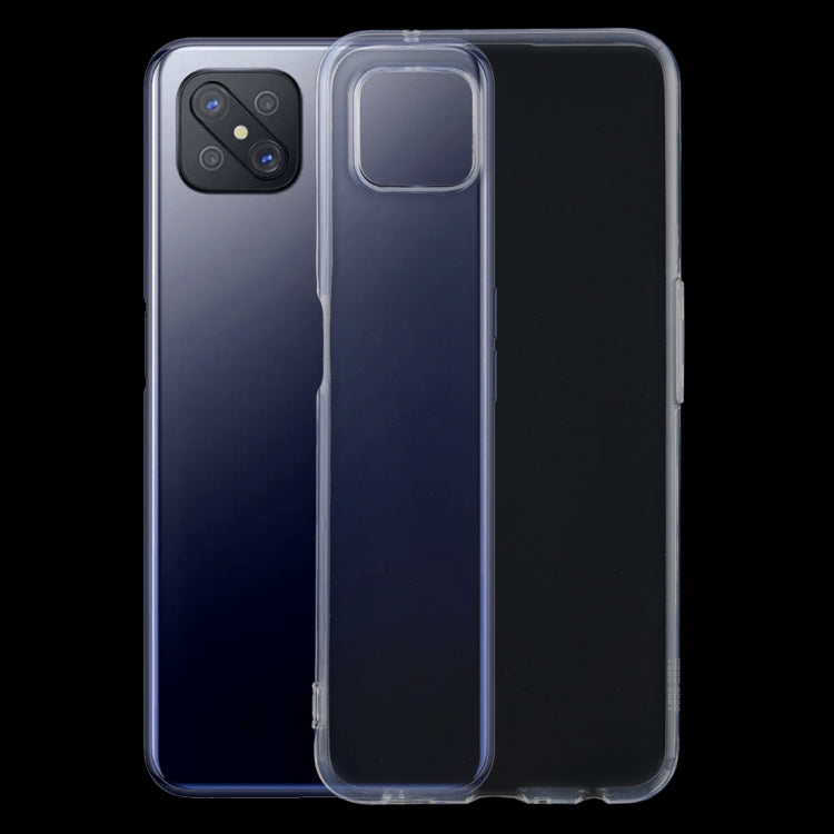 For OPPO A92S 0.5mm Ultra-Thin Transparent TPU Protective Case