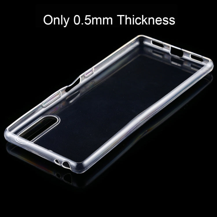 For Sony Xperia L4 0.5mm Ultra-Thin Transparent TPU Protective Case