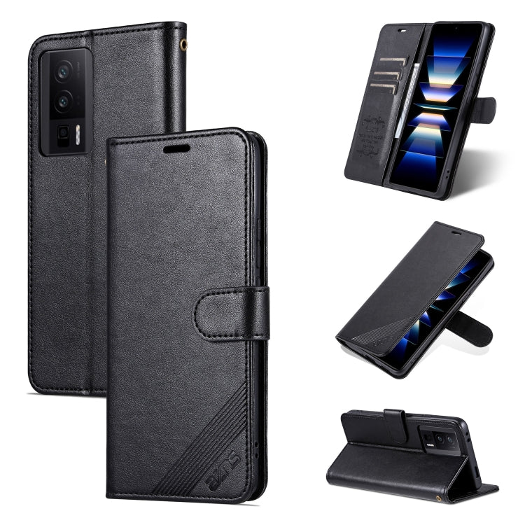 For Xiaomi Redmi K60 / K60 Pro AZNS Sheepskin Texture Flip Leather Phone Case