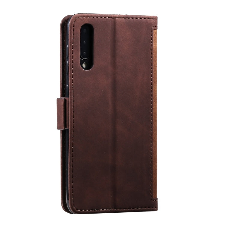 For Huawei P30 Retro Splicing Horizontal Flip Leather Case with Card Slots & Holder & Wallet