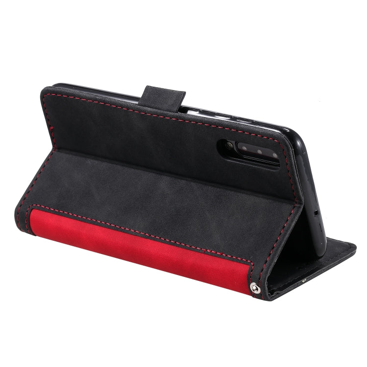 For Huawei P30 Retro Splicing Horizontal Flip Leather Case with Card Slots & Holder & Wallet