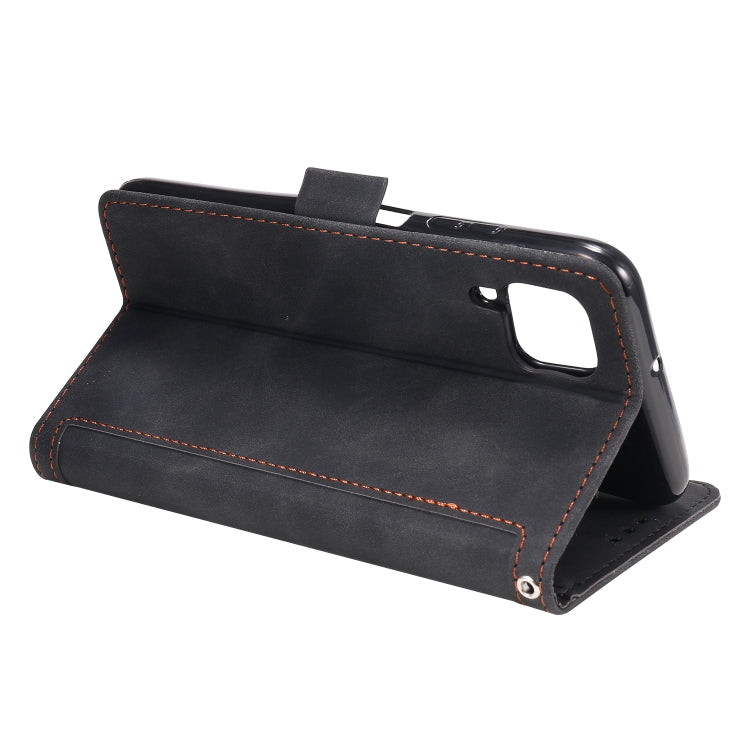 For Huawei P40 Lite Retro Splicing Horizontal Flip Leather Case with Card Slots & Holder & Wallet